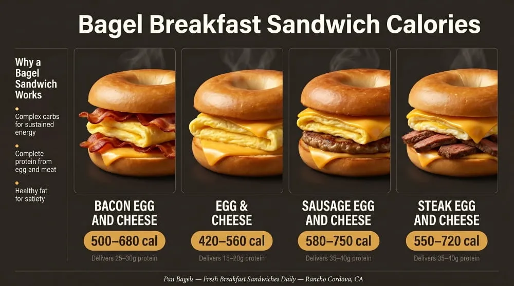 Bagel Breakfast Sandwich Calories